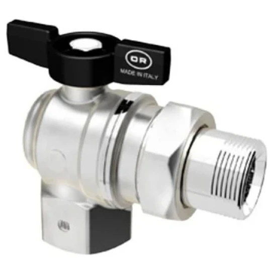 SHOP AKD::Кран кульовий з американкою кутовий OFFICINE RIGAMONTI 3/4" ЗВ PN16  метелик