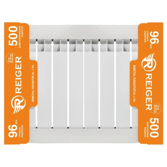 SHOP AKD::Радіатор біметалевий REIGER 96/500 (збірка по 10 секцій)