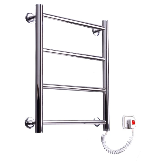 SHOP AKD::Рушникосушка електрична АКВА-ЛЮКС Драбинка 4 нержавійка 510х400х80 П/П