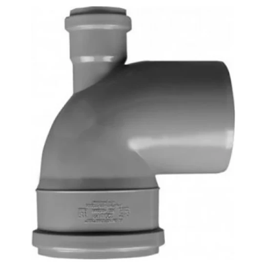 SHOP AKD::Коліно каналізаційне з відводом вверх (назад) REIGER TS 110х50*90°х180 (16)