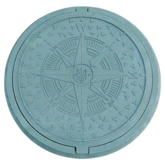 SHOP AKD::Люк каналізаційний полімерпіщаний Садовий Україна 1,5т 735мм зелений