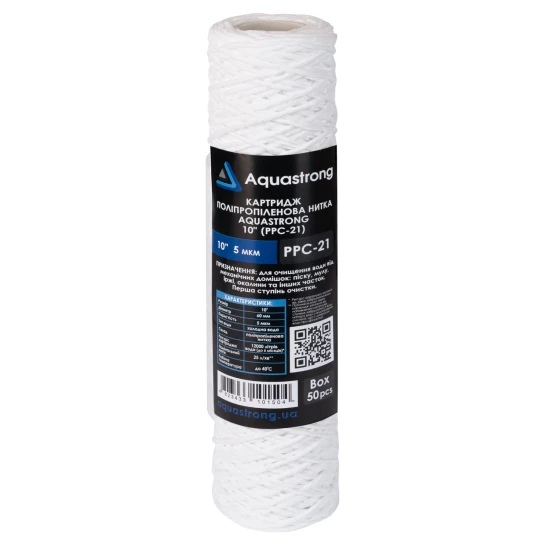 SHOP AKD::Картридж поліпропіленова нитка AQUASTRONG 10"/5мм 185гр