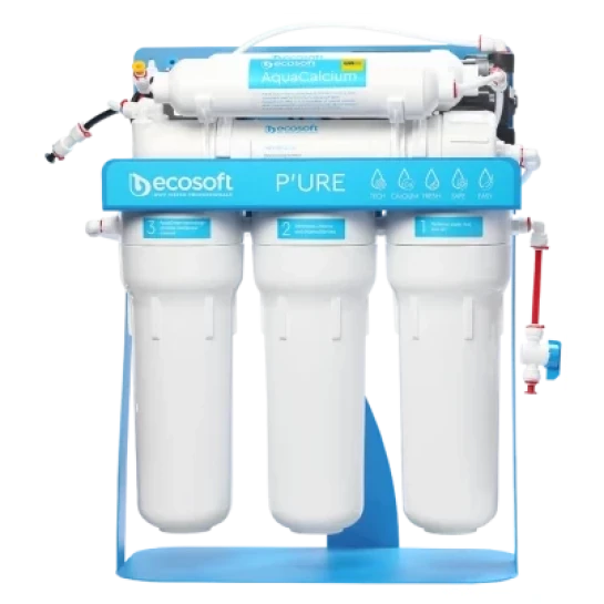 SHOP AKD::Фільтр зворотнього осмосу ECOSOFT PURE AquaCalcium з помпою на станині